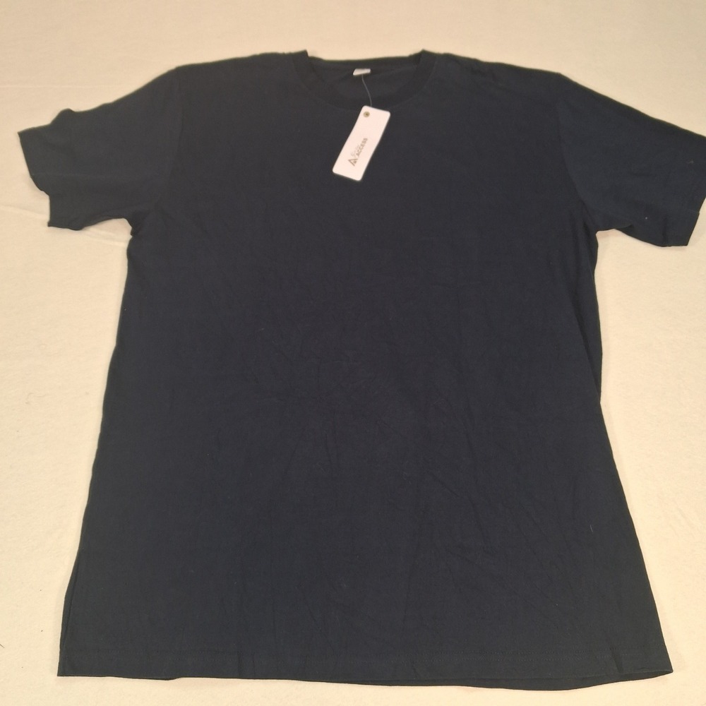 Access‎ T-Shirt Mens 2XL Navy Blue Gold Label Short Sleeve Crewneck AT35